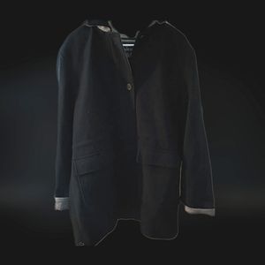 London Fog, Wool Pea Coat style Black Jacket size 1X